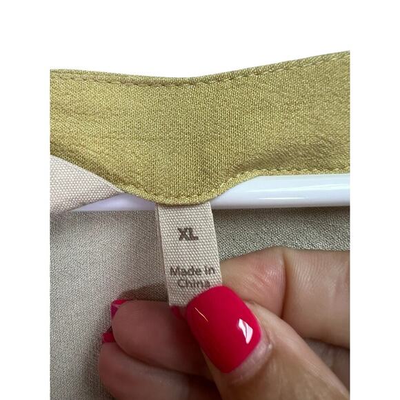 Soft Surroundings Boho Midi Dress Pockets Jungle Print XL - Picture 4 of 13